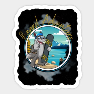 Board adventure Sticker